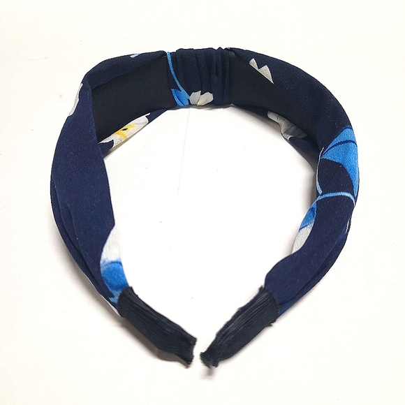 Knotted Headband Blue Floral - Picture 5 of 5